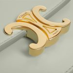 CARD HOLDER WITH FLAP TRIOMPHE IN SHINY CALFSKIN LIGHT CLAY - Image 5